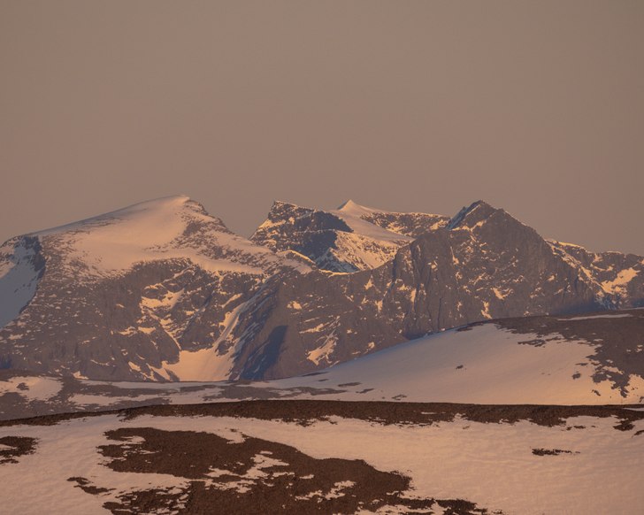 15 June 2020.
The Kebnekaise massif seen from the.