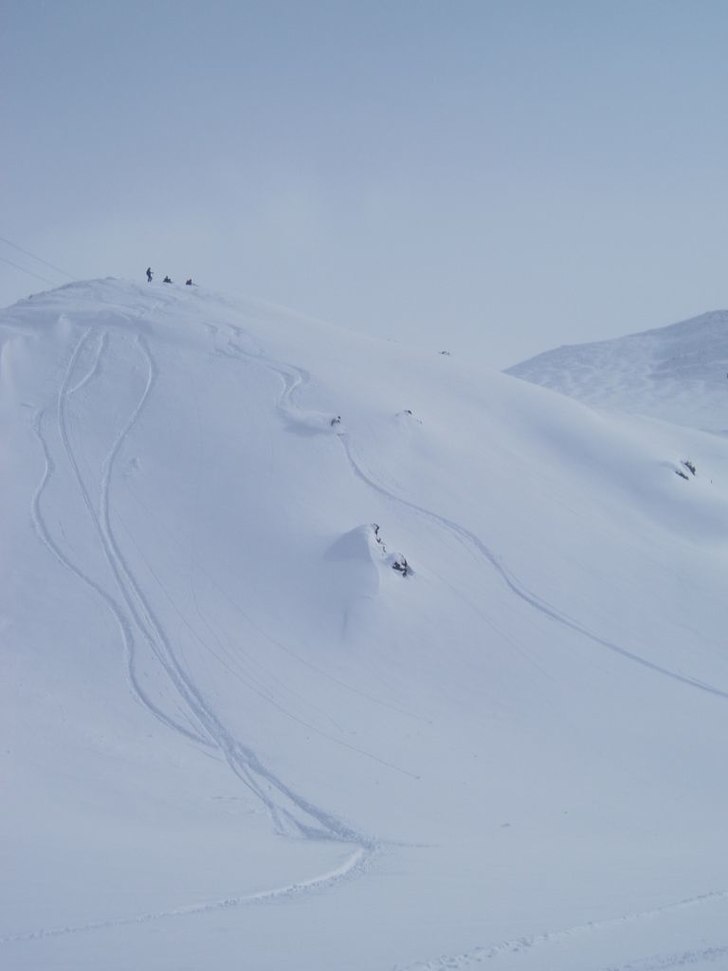 Första dagen efter det största snöfallet på 25. Foto: Jon Håkansson. Åkare: Daniel Widstrand.