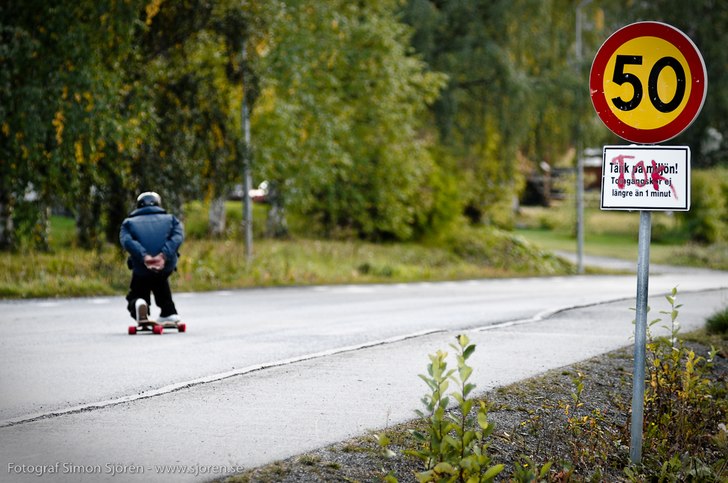 I början på den berömda Undersåkersbacken... Foto: Simon Sjörén www.sjoren.se. Åkare: Jonatan Axberg.