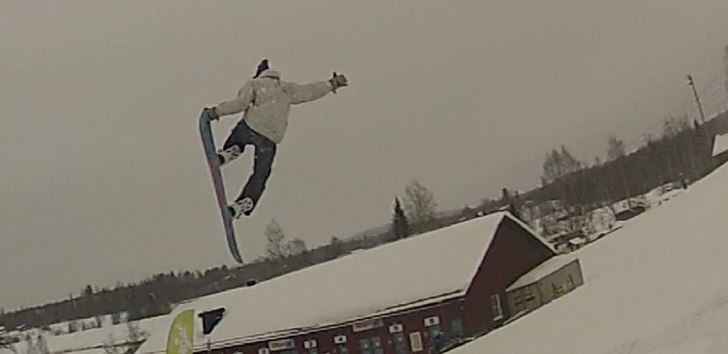 Print screen från go-pro klipp.. Foto: Nisse. Åkare: Dreven.