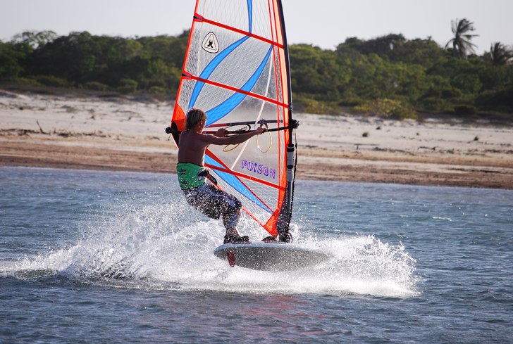 Freestyle på lagunen. E-slider.. Foto: Anna. Åkare: Erik Håkman.
