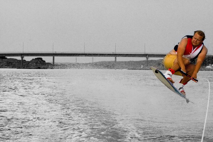 Thule i luften. Foto: Adrian Helly-Hansen. Åkare: Thullan.