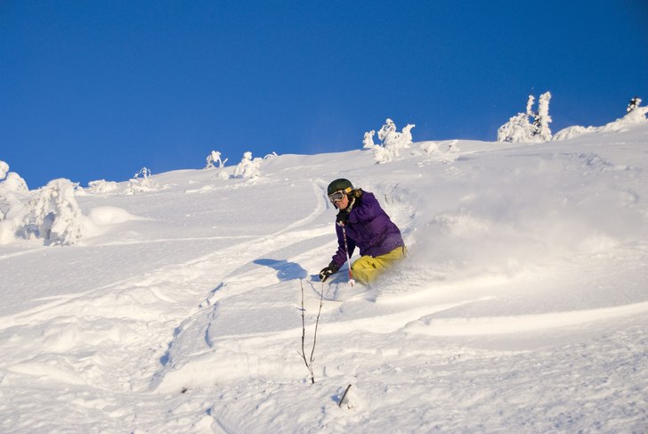 Cashen går rätt bra i sälenpudret (jag det kan . Foto: Viktor Leandersson. Åkare: Viktor Månsson (jag).