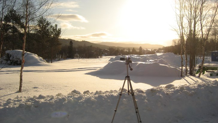 Under inspelningen av http://www.freeride.se/video. Foto: Simon Sjöhed.