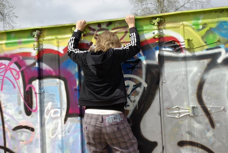 Klättrar. Foto: Hanna.