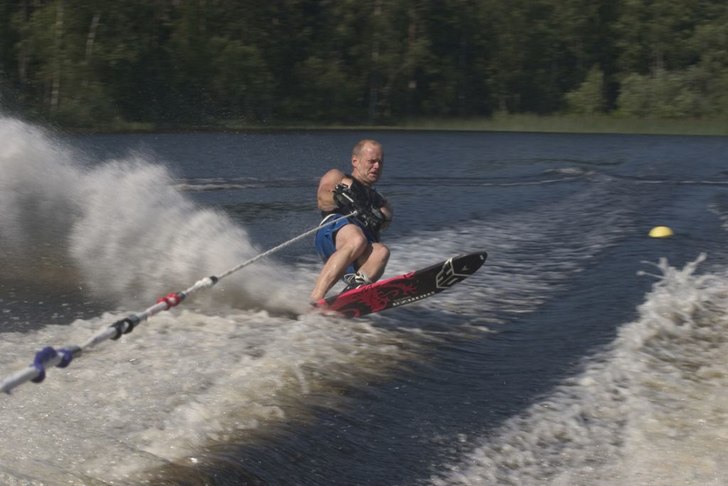 Bra vinkel i draget. Foto: Anders Etzner. Åkare: Jesper Israelsson.
