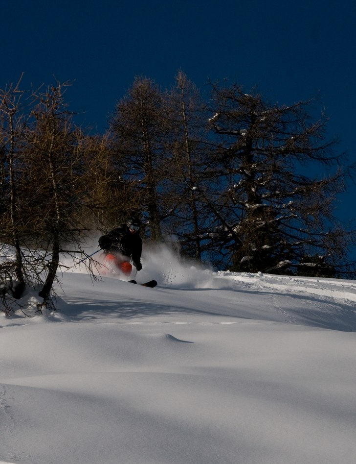 Säsongspremiären med underbara förhållanden. Foto: Patrick Södermark. Åkare: Adam.