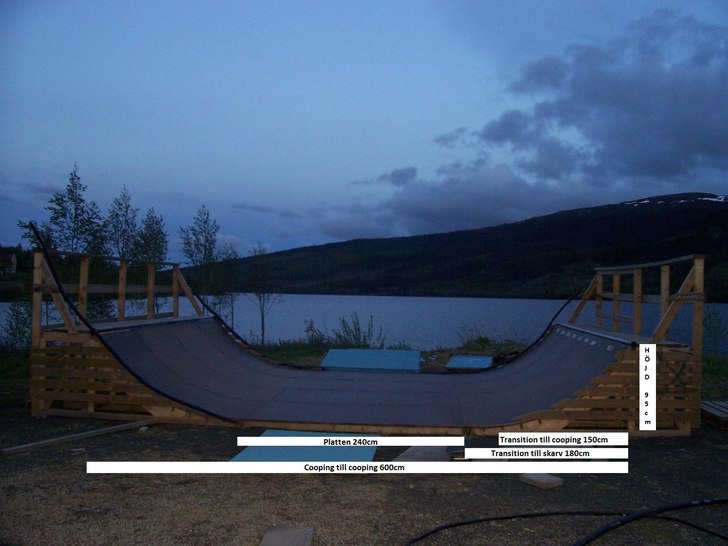 Rampen under bron i Åre.
Väldigt lättåkt och . Foto: Jag.