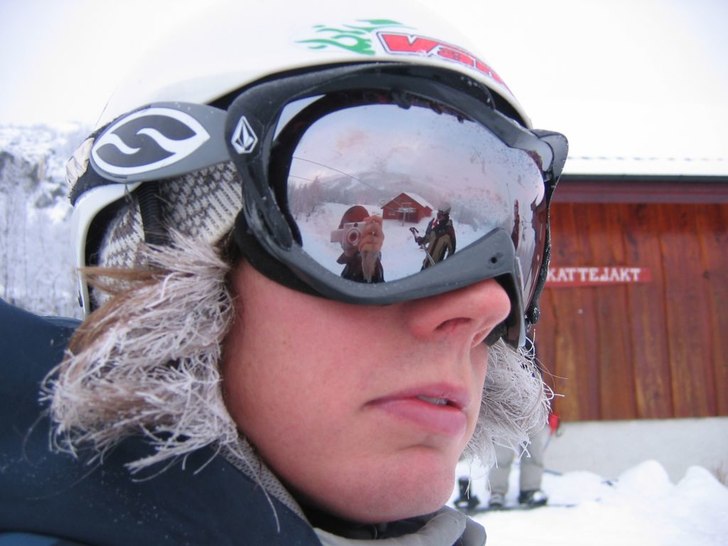 Frost i håret.... Foto: Urban. Åkare: Skalman.