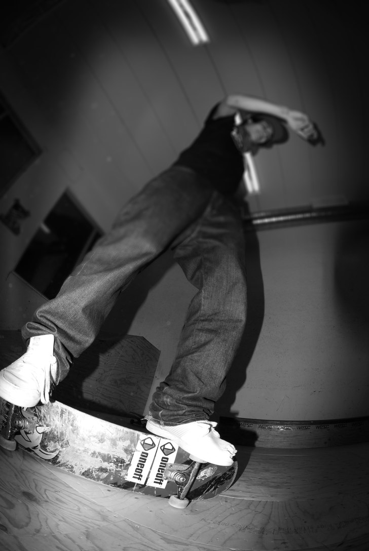 Jooy kör lite flat. Foto: Oskar Eklind. Åkare: Johan Lundberg.