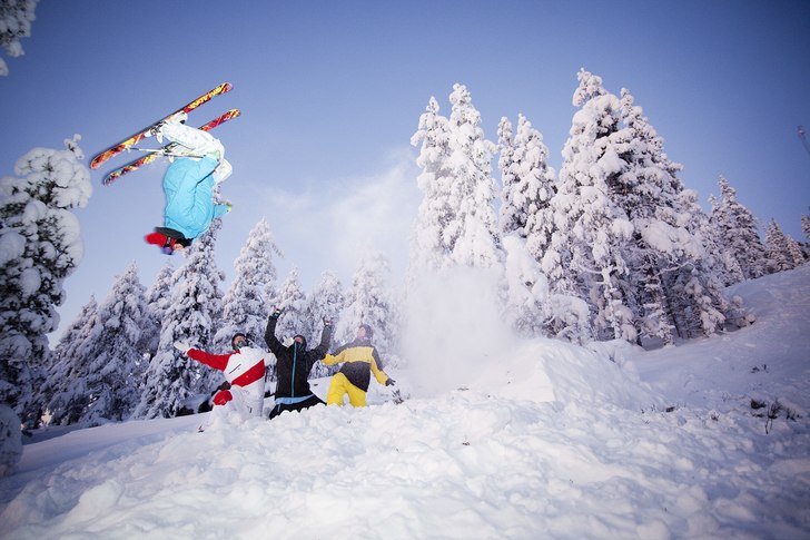 backflip in tha woods. Foto: Andreas Timfält. Åkare: Alexander Eriksson.