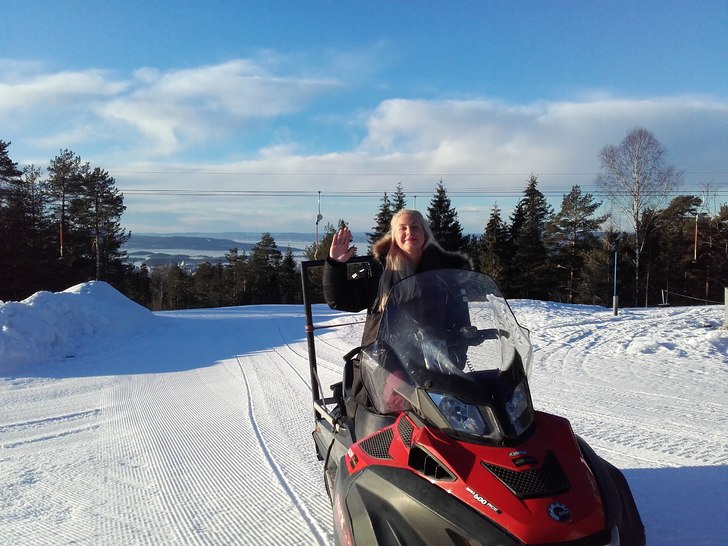 Ikke akkurat dårlig vær
Minus en grad. Sol. Topp.