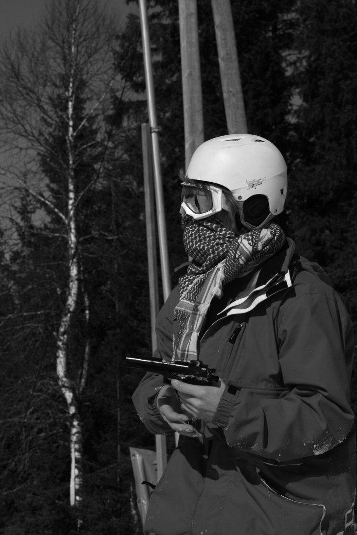 och plötsligt när ja landade så var glasögonen. Foto: MattiasGöthberg.