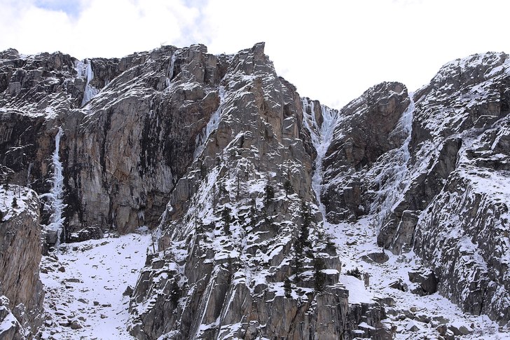 Efter ett lyckokast så lyckades vi få kontakt me. Foto: Francesco. Åkare: Svensk-Rysk isklättring i Cogne.