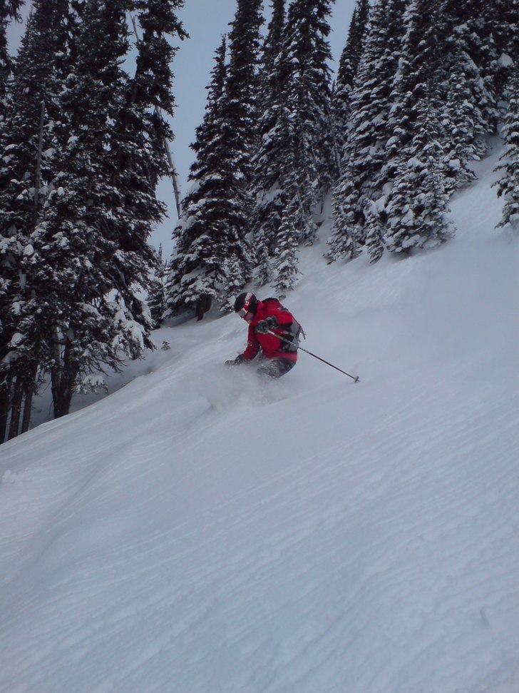 skön torr snö.... Foto: Patric G Renström. Åkare: Stefan Vikberg.