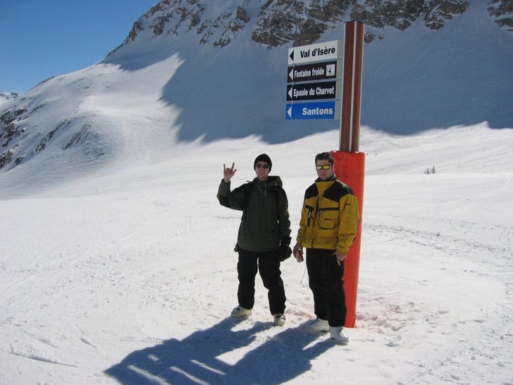 Soligt på toppen ... Vivela FRANCE !!!. Foto: DJ BAUWAU. Åkare: Bauer o Z:a.