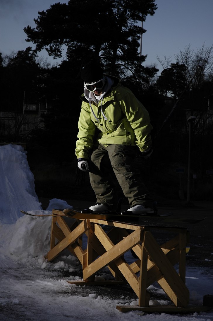 Första åkningen på sesongen, sjukt skön stämn. Foto: David Husberg. Åkare: Erik Stigenius.