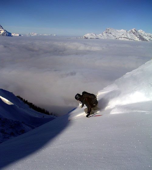 Krash-Kristian försöker komma undan solen. Foto: Johan Hellman. Åkare: Kristian Lidin.