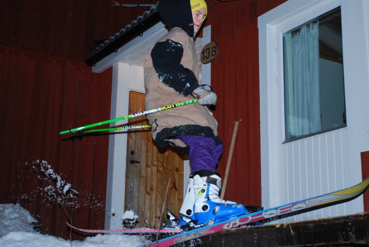 Haha vi åkte på verandan!. Foto: Viktor Mossberg. Åkare: Benjamin Hjertstrand.
