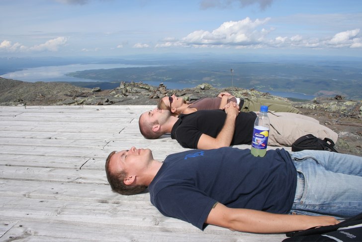 Min familj =). Foto: Anna Nilsson. Åkare: Henrik, Björn och Jag.