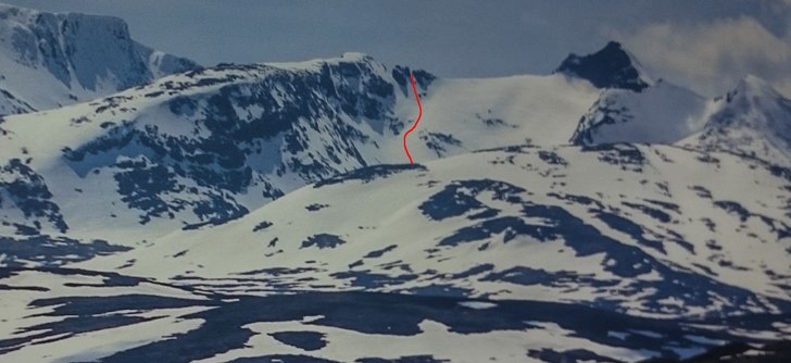 Djävulspinaklaras norrut, eller Martins åk uppg�. Foto: Mattias Skantz.