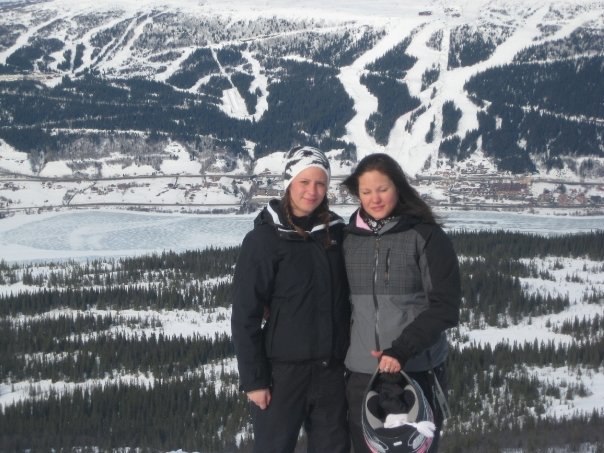 Säsong i Åre 07/08. Foto: Isabella Sundell. Åkare: Malin Hedberg Katarina Lindqvist.