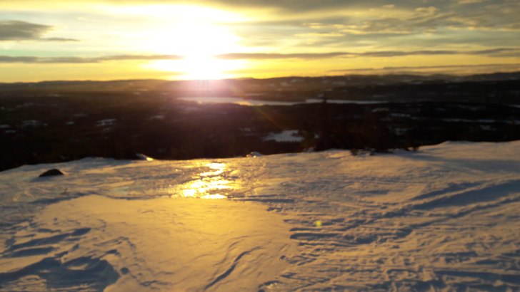 Strålende vintervær i fjellet
.