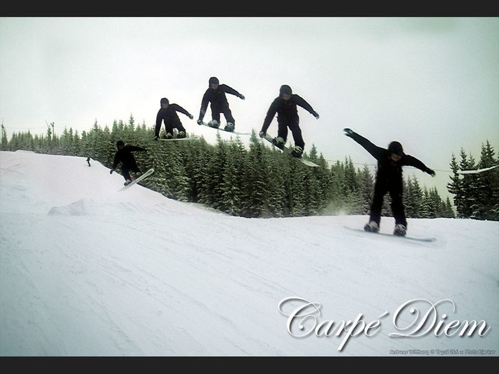 Kasst väder men det gäller att fånga dagen iaf.. Foto: Johan Bjerker. Åkare: Andreas Wittberg.