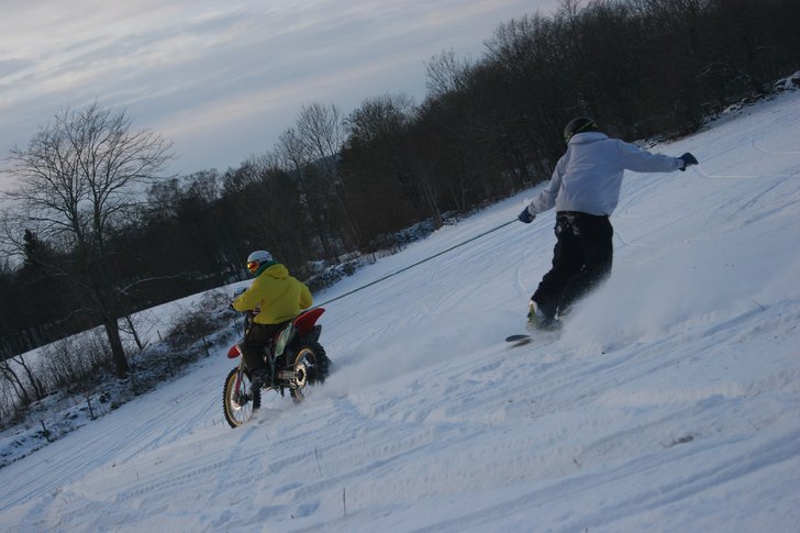 har man inga backar så gör man såhär. Åkare: seb.
