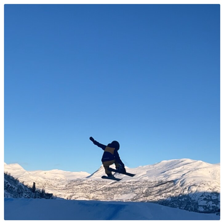 Nioåringen trixar i Hemsedal.