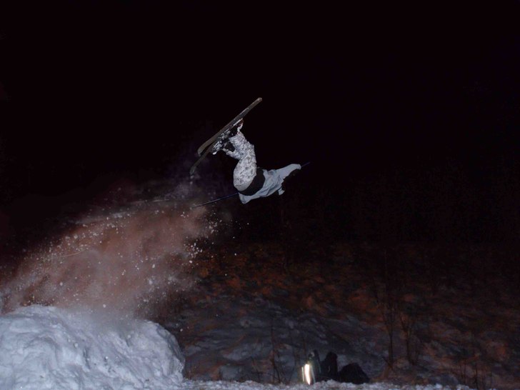 Bild ifrån jibbkväll. Foto: Bror Olle jacobsson. Åkare: Jag Danne jacobsson.