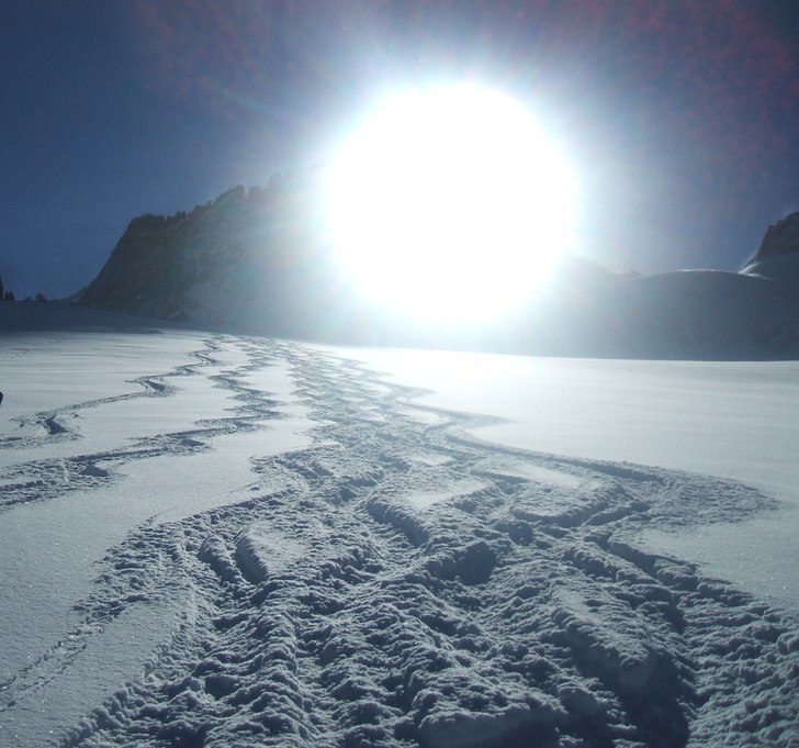 After snow 21-02-2011 - Glacier la Girosse. Åkare: Toni ski kmx.