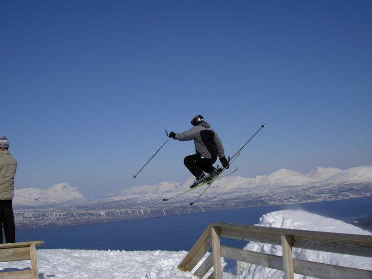 Skönt ställe att ta bilder på. Foto: Jonas Ångström. Åkare: Gubben, Mattias Lehto.