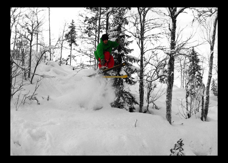 En annan version av bilden, mindre photoshopad. Foto: Arne Berggren. Åkare: albert Berggren.