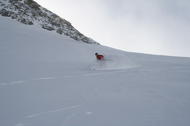 Nysnö och inga turister uppe o åker... Foto: Adam Jonsson. Åkare: Martin Wikström.