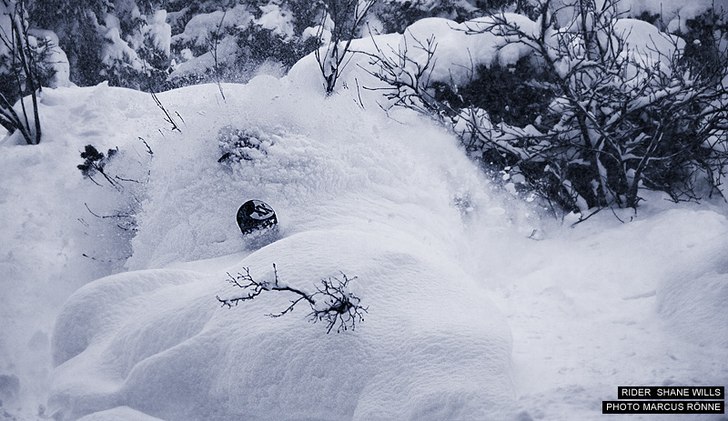 Pow pow!. Foto: Marcus Rönne. Åkare: Shane Wills.