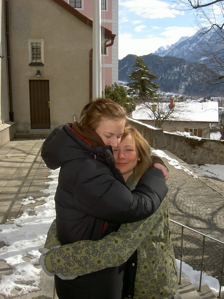 lillasyster och jag i Bludenz, kärt återseende..