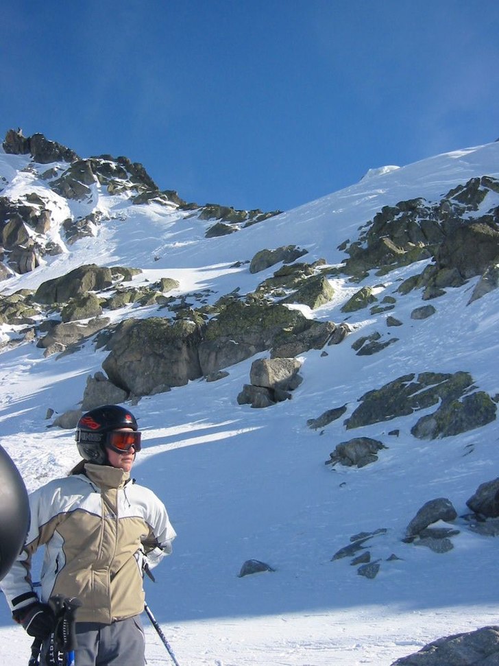 Underbar utsikt och Johanna laddar.. Foto: Lisa Erséus. Åkare: Johanna Flodén.