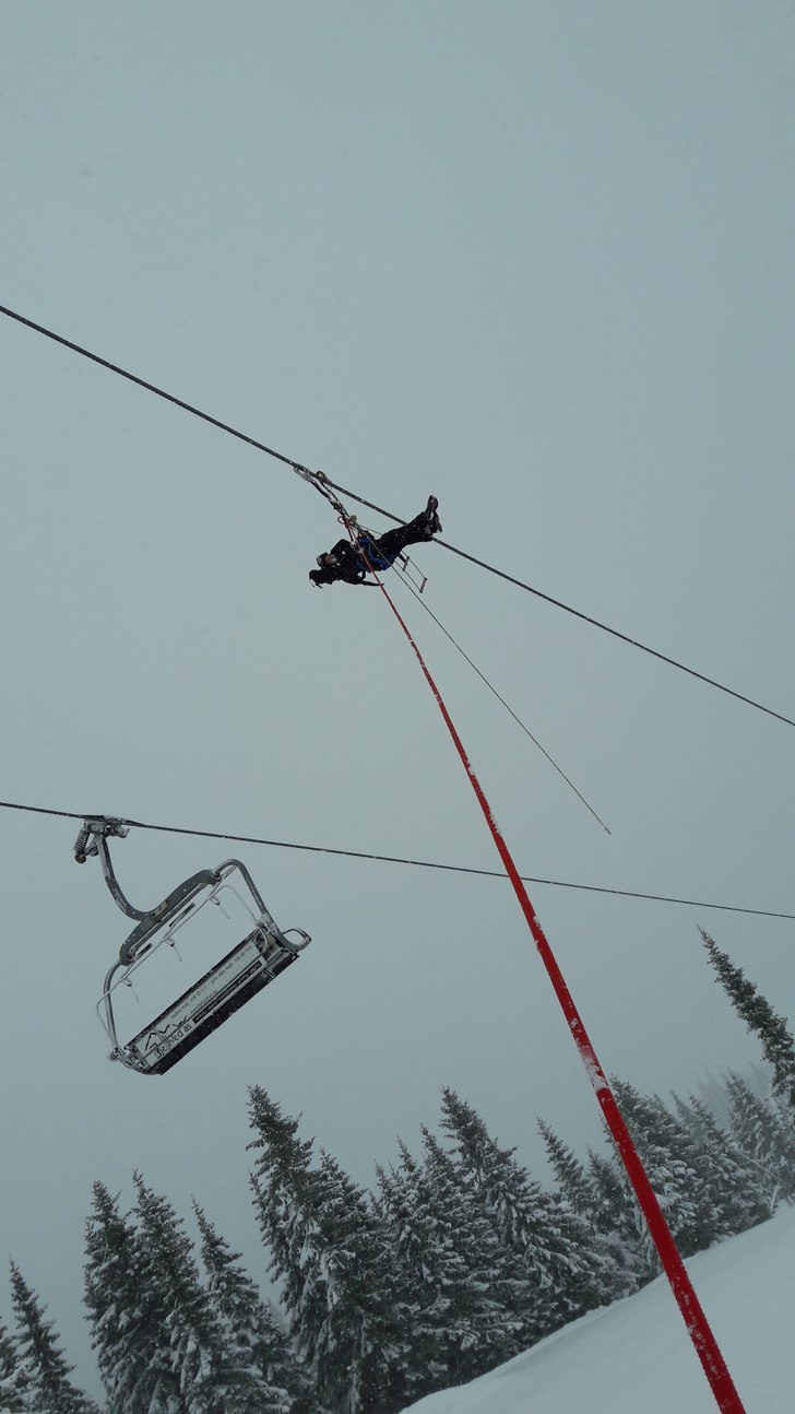 Åpning av stolheis i morgen
= redningsøvelse i d.
