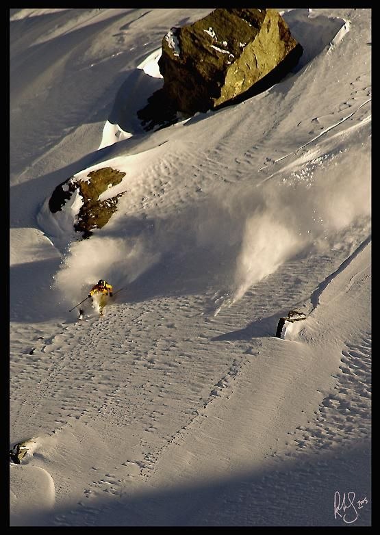 -Äta snö?
-Visst! Världens käk, kittlar döds. Foto: Rob Hamilton-Smith. Åkare: sunken jr.