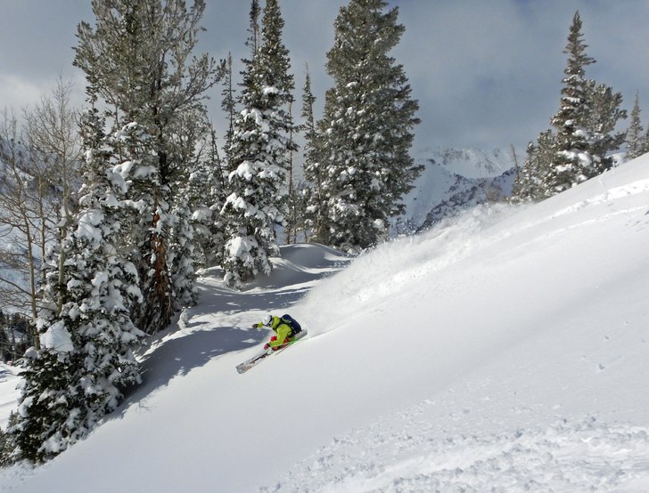 Sol o Pow under natten = Grymt!!. Foto: Robert Hortlund. Åkare: Henrik Liljeqvist.