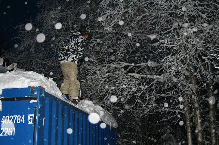 dropp kontainer. Åkare: Kim Gustafsson.