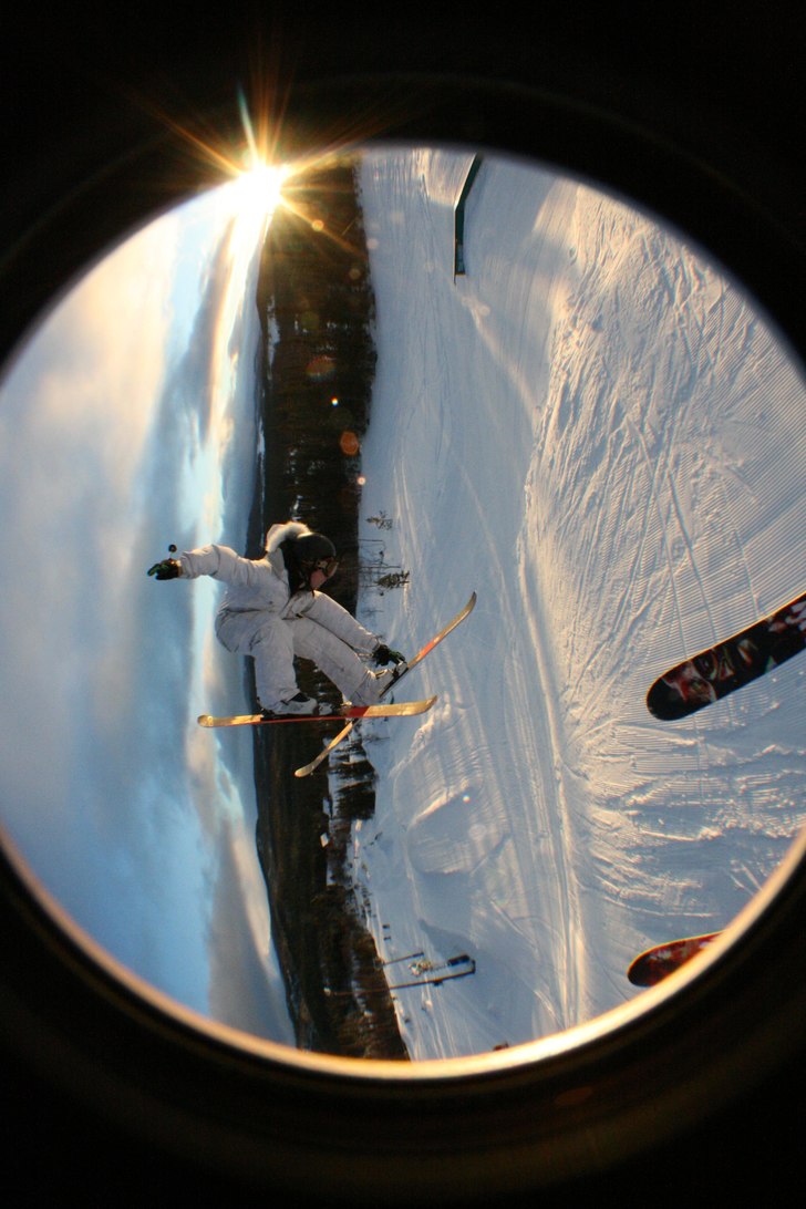 hoppfollow i soluppgången, fan va smuckert. Foto: gustav fridheim. Åkare: ludwig crabber.