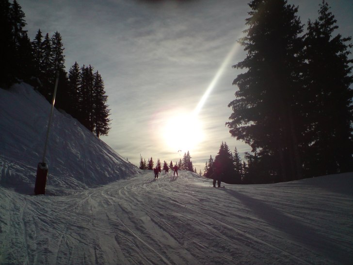 Transport ner till Arc 1600. Om man ser efter nogg. Foto: Carolajner.