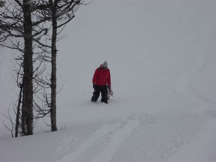 Awesome powder day to start the trip to Banff. Foto: Jamie Hunter. Åkare: George Beaton.