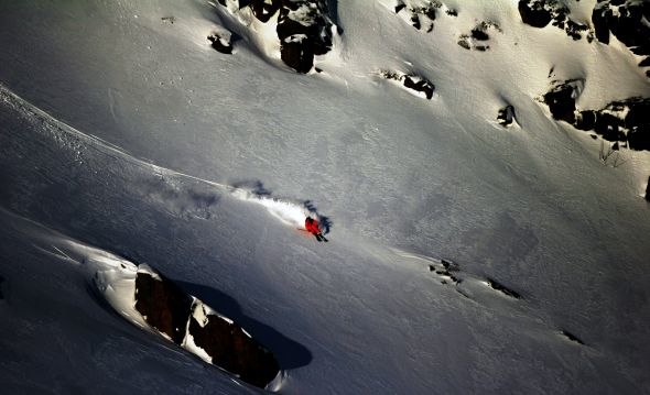 Ubehandlet bilde av utforkjøring da bildet er tat. Foto: Vegard Rye. Åkare: Sindre Sørheim Stokkan.