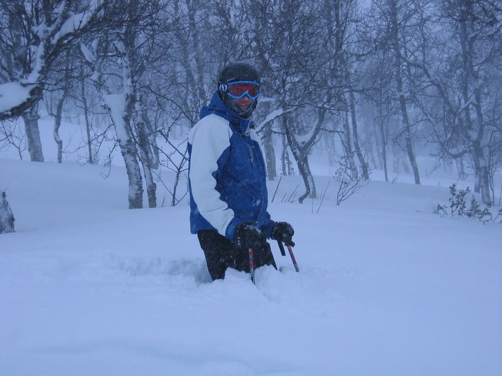 Puder i ramis. Foto: Nils Bengtsson. Åkare: Lars Blomqvist.