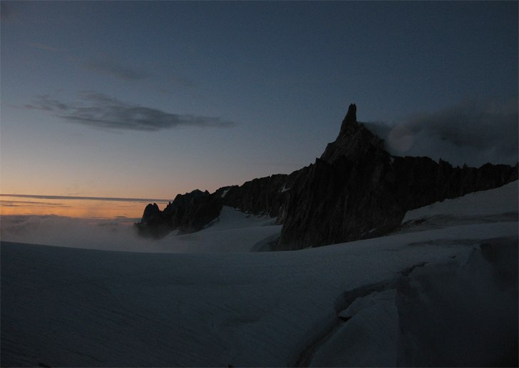 Ett gäng spanjorer fick hela berget för sig sjä. Foto: Christian Türk. Åkare: Christian och Stefano.