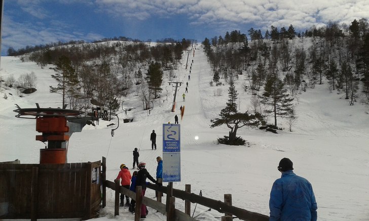 Mye folk i trekket i dag.
Mye folk og flotte forho.