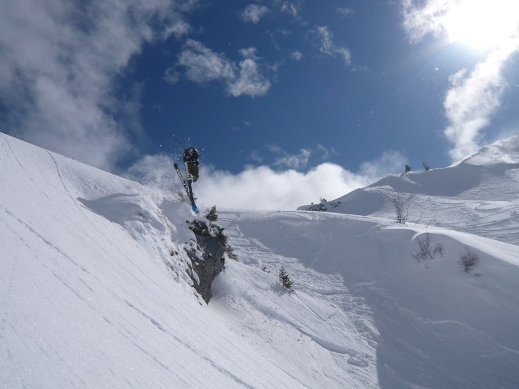vi och 10 andra var ensamma i backboulsen hela dan. Foto: jonas. Åkare: robban.